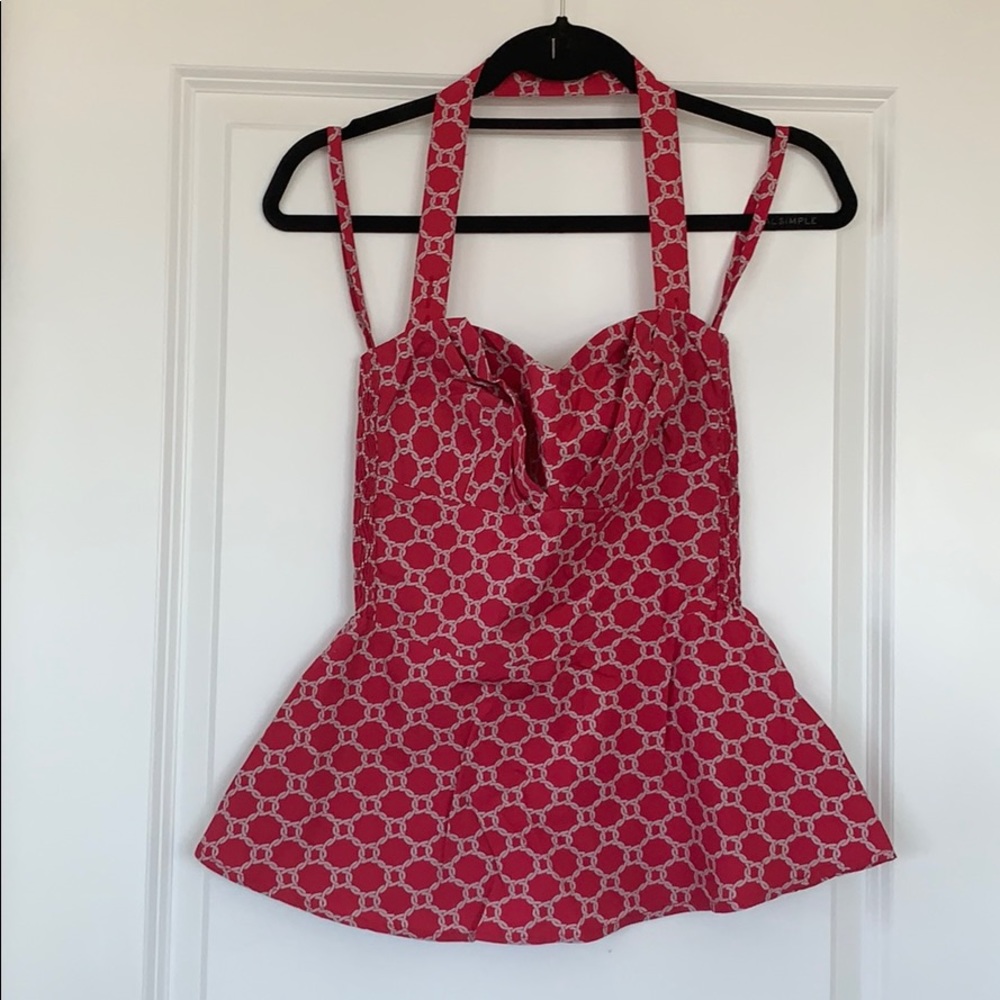 Pink halter top